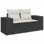 Set de sofás de jardín 6 piezas y cojines ratán sintético negro de , Sofás modulares de exterior - Ref: Foro24-3222495, Preci...