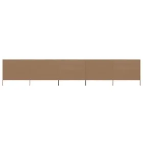 Strand-Windschutz mit 5 Paneelen, grauem Taupe-Stoff, 600x160cm. von vidaXL, Sonnenschirme - Ref: Foro24-47169, Preis: 78,49 ...