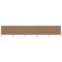 Paravientos de playa de 5 paneles tela gris taupe 600x160cm de vidaXL, Sombrillas - Ref: Foro24-47169, Precio: 78,49 €, Descu...