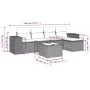 Garden sofa set with cushions 6 pieces beige synthetic rattan by , Modular outdoor sofas - Ref: Foro24-3222497, Price: 402,51...