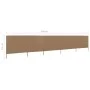 Paravientos de playa de 5 paneles tela gris taupe 600x160cm de vidaXL, Sombrillas - Ref: Foro24-47169, Precio: 78,49 €, Descu...