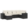 Set de sofás de jardín 6 piezas y cojines ratán sintético negro de , Conjuntos de jardín - Ref: Foro24-3222855, Precio: 354,5...