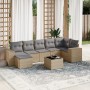 Juego de sofás de jardín con cojines beige 8 pzas ratán PE de , Conjuntos de jardín - Ref: Foro24-3222888, Precio: 493,92 €, ...