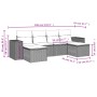 Set de muebles de jardín 6 pzas y cojines ratán sintético gris de , Conjuntos de jardín - Ref: Foro24-3222919, Precio: 343,86...