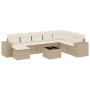 Set de sofás de jardín 9 pzas con cojines ratán sintético beige de , Conjuntos de jardín - Ref: Foro24-3222967, Precio: 579,4...