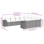 Set de sofás de jardín 10 pzas cojines ratán sintético negro de , Conjuntos de jardín - Ref: Foro24-3223085, Precio: 565,46 €...