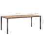 Set de comedor de jardín 9 pzas y cojines ratán sintético gris de vidaXL, Conjuntos de jardín - Ref: Foro24-46044, Precio: 96...