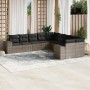 Set de sofás de jardín 10 pzas con cojines ratán sintético gris de , Conjuntos de jardín - Ref: Foro24-3223109, Precio: 611,6...