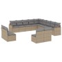 Set sofás de jardín con cojines 13 pzas ratán sintético beige de , Conjuntos de jardín - Ref: Foro24-3258888, Precio: 815,21 ...