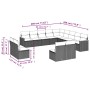 Set sofás de jardín con cojines 13 pzas ratán sintético beige de , Conjuntos de jardín - Ref: Foro24-3258888, Precio: 815,21 ...