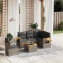 Set de muebles de jardín 6 pzas y cojines ratán sintético gris de , Conjuntos de jardín - Ref: Foro24-3259225, Precio: 385,91...