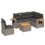 Set de muebles de jardín 6 pzas y cojines ratán sintético gris de , Conjuntos de jardín - Ref: Foro24-3259225, Precio: 385,91...