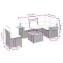 Set de muebles de jardín 6 pzas y cojines ratán sintético gris de , Conjuntos de jardín - Ref: Foro24-3259225, Precio: 385,91...