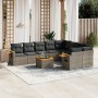 Set de sofás de jardín 10 pzas con cojines ratán sintético gris de , Conjuntos de jardín - Ref: Foro24-3259554, Precio: 625,4...