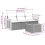 Garden sofa set with cushions 4 pieces beige synthetic rattan by , Garden sets - Ref: Foro24-3259847, Price: 268,08 €, Discou...