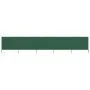 Paravientos de playa de 5 paneles tela verde 600x120 cm de vidaXL, Sombrillas - Ref: Foro24-47161, Precio: 69,32 €, Descuento: %