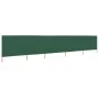 Paravientos de playa de 5 paneles tela verde 600x120 cm de vidaXL, Sombrillas - Ref: Foro24-47161, Precio: 69,32 €, Descuento: %