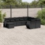 Set de sofás de jardín 10 pzas cojines ratán sintético negro de , Conjuntos de jardín - Ref: Foro24-3254192, Precio: 657,68 €...