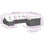 Set de sofás de jardín 10 pzas cojines ratán sintético negro de , Conjuntos de jardín - Ref: Foro24-3254192, Precio: 657,68 €...