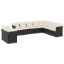 Set de sofás de jardín 10 pzas cojines ratán sintético negro de , Conjuntos de jardín - Ref: Foro24-3217856, Precio: 572,73 €...