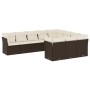 Set de sofás de jardín 10 pzas y cojines ratán sintético marrón de , Conjuntos de jardín - Ref: Foro24-3218223, Precio: 664,2...