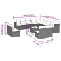 Set sofás de jardín 14 pzas con cojines ratán sintético negro de , Conjuntos de jardín - Ref: Foro24-3218495, Precio: 880,32 ...