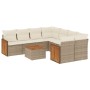 Set de sofás de jardín 9 pzas con cojines ratán sintético beige de , Conjuntos de jardín - Ref: Foro24-3227507, Precio: 564,1...