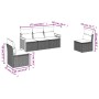 Set de muebles de jardín 5 pzas y cojines ratán sintético negro de , Conjuntos de jardín - Ref: Foro24-3227526, Precio: 289,7...