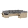 Juego de sofás jardín con cojines beige 10 pzas ratán sintético de , Conjuntos de jardín - Ref: Foro24-3220658, Precio: 590,0...