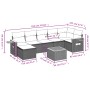Set de sofás de jardín 8 piezas y cojines ratán sintético negro de , Conjuntos de jardín - Ref: Foro24-3227035, Precio: 489,1...