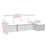 Set de muebles de jardín 5 pzas y cojines ratán sintético negro de , Conjuntos de jardín - Ref: Foro24-3226756, Precio: 294,0...