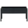Mesa de jardín ratán sintético negro 75x40x37 cm de vidaXL, Mesas de jardín - Ref: Foro24-45904, Precio: 77,45 €, Descuento: %