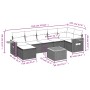 Set de sofás de jardín 8 pzas y cojines ratán sintético gris de , Conjuntos de jardín - Ref: Foro24-3227040, Precio: 464,59 €...