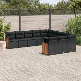 11-piece garden sofa set and black synthetic rattan cushions by , Garden sets - Ref: Foro24-3228106, Price: 710,34 €, Discoun...