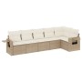Juego de sofás jardín con cojines 6 pzas ratán sintético beige de , Conjuntos de jardín - Ref: Foro24-3252525, Precio: 475,42...