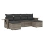Set de muebles de jardín 6 pzas y cojines ratán sintético gris de , Conjuntos de jardín - Ref: Foro24-3252857, Precio: 367,55...
