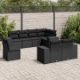Set de sofás de jardín 8 piezas y cojines ratán sintético negro de , Conjuntos de jardín - Ref: Foro24-3222834, Precio: 629,7...