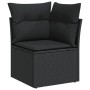 Set de sofás de jardín 8 piezas y cojines ratán sintético negro de , Conjuntos de jardín - Ref: Foro24-3222834, Precio: 629,7...