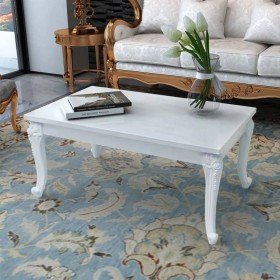 Mesa de centro blanco brillante 100x60x42 cm en Mesas de centro | Comprar online en Foru.es