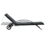 Anthrazitgraue Sonnenliegen aus synthetischem Rattan mit Tisch von vidaXL, Liegen - Ref: Foro24-47747, Preis: 357,51 €, Rabat...