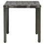 Tumbonas con mesita de ratán sintético gris antracita de vidaXL, Tumbonas - Ref: Foro24-47747, Precio: 338,35 €, Descuento: %