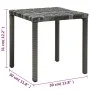 Tumbonas con mesita de ratán sintético gris antracita de vidaXL, Tumbonas - Ref: Foro24-47747, Precio: 357,51 €, Descuento: %