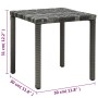 Tumbonas con mesita de ratán sintético gris antracita de vidaXL, Tumbonas - Ref: Foro24-47747, Precio: 338,35 €, Descuento: %