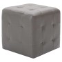 Mesitas de noche 2 unidades cuero sintético gris 30x30x30 cm de vidaXL, Mesitas de noche - Ref: Foro24-249013, Precio: 83,42 ...