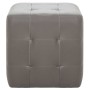 Mesitas de noche 2 unidades cuero sintético gris 30x30x30 cm de vidaXL, Mesitas de noche - Ref: Foro24-249013, Precio: 83,42 ...