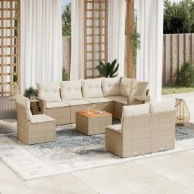 9-piece garden sofa set with beige synthetic rattan cushions by , Modular outdoor sofas - Ref: Foro24-3224602, Price: 579,20 ...