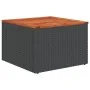 Set de sofás de jardín 11 pzas y cojines ratán sintético negro de , Sofás modulares de exterior - Ref: Foro24-3224635, Precio...