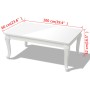 Mesa de centro blanco brillante 100x60x42 cm en Mesas de centro | Comprar online en Foru.es