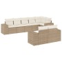 Juego de sofás de jardín con cojines beige 8 pzas ratán PE de , Conjuntos de jardín - Ref: Foro24-3222817, Precio: 594,64 €, ...