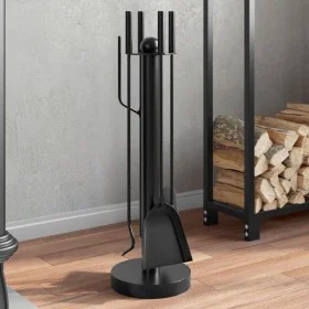 Set de herramientas para chimenea 5 piezas acero 18x56 cm de , Herramientas para chimeneas - Ref: Foro24-156377, Precio: 64,2...